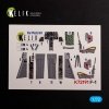 KELIK K72191 F-1 Support Fighter - interior 3D decals for Platz kit 1/72